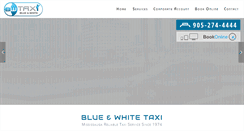 Desktop Screenshot of blueandwhitetaxi.ca