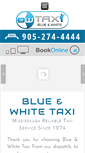 Mobile Screenshot of blueandwhitetaxi.ca